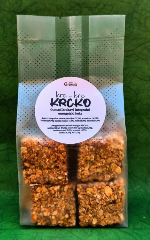 Krcko je domaći integralni keks od 250g.