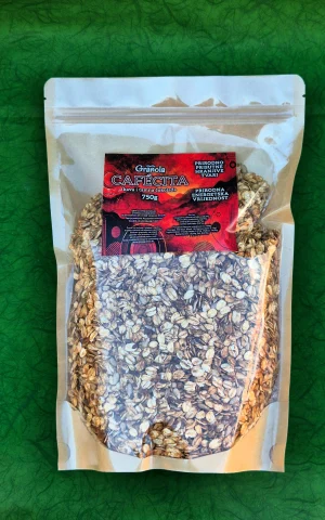 Cafecita je premium granola u okusu kave i tamne čokolade.