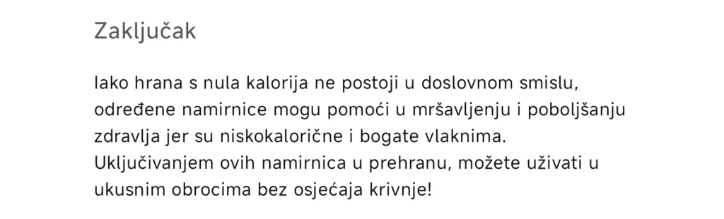 Niskokalorične namirnica koje su samo bogate vlaknima.