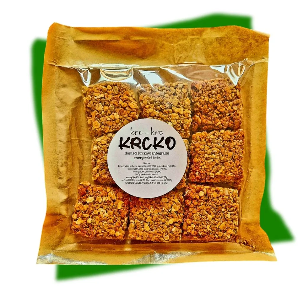 Naš domaći integralni keks KRCKO može se naručiti i u kombinaciji od 9 kockica.