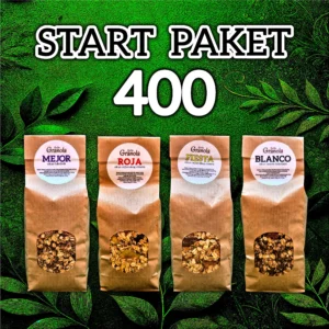 Start paket granola sastoji se od četiri izabrane granole za doručak.