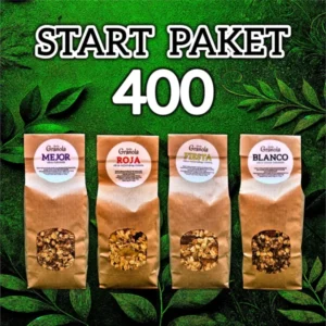 Start paket granola sastoji se od četiri izabrane granole za doručak.